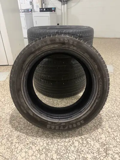 Selling a set of 4 Goodyear Eagle Sport All-Season tires. • Brand: Goodyear • Model: Eagle Sport All...