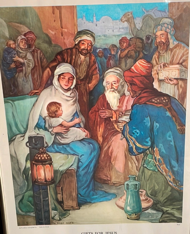 Gifts For Jesus Providence Lithograph Print Rob Hope Art in Arts & Collectibles in North Bay