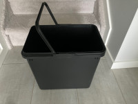 BLACK GARBAGE CONTAINER