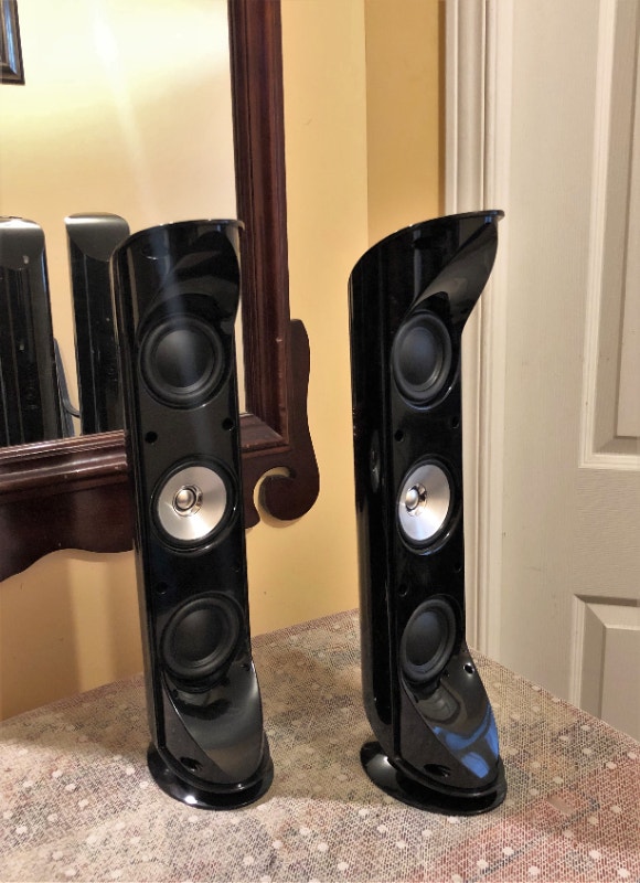KEF Speakers in High Gloss Aluminum HTS5001.2 2 Prs Avl
