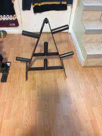 Rack pour rangement (Grosses '"'plates'' 25-35-45lbs) Gym