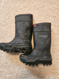 Men Steel Toe Rubber Boots - Dunlop Purofort