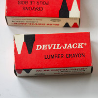 Devil Jack lumber crayons - new old stock VTG