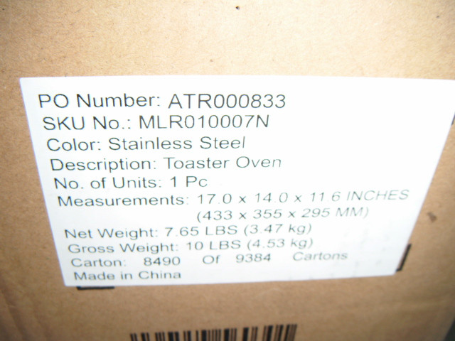 New in the box,never used Mueller ultratemp toaster oven in Toasters & Toaster Ovens in Stratford - Image 3