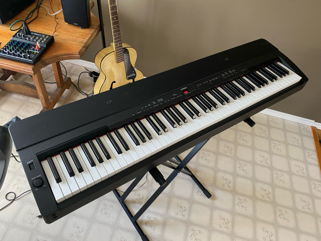 Yamaha P-155 Digital Piano 88 Fully Weighted Keys w/Piano Stand in Pianos & Keyboards in Winnipeg