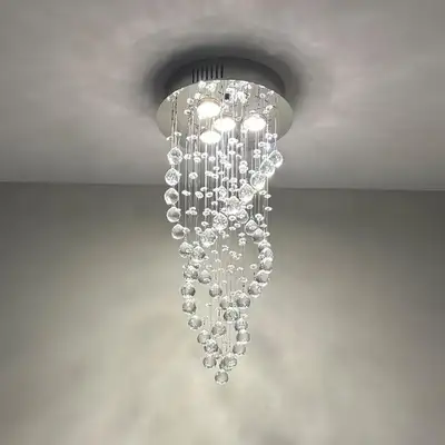 Crystal Chandelier Spiral, Modern Spiral Raindrop Crystal Chande, View more