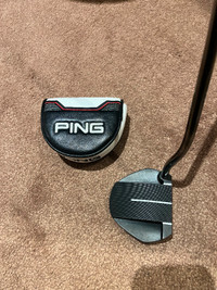 Ping Fetch Black Golf Putter - Like New with Cover