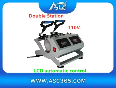 Heat Press Mug Sublimation Print Double Station 12oz 110242, View more