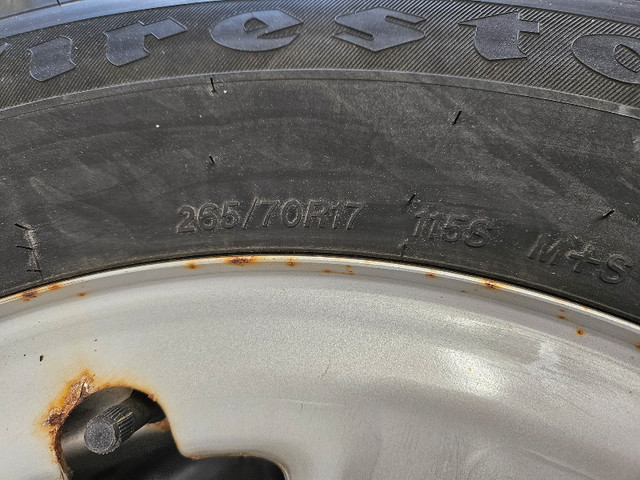 265/70/17 Firestone Winterforce tires on steel rims in Tires & Rims in Ottawa - Image 3