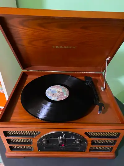 Crosley Record Player,, CD Player , and Radio All works, View more