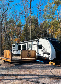 TURNKEY waterfront campsite and 2022 camper for sale!!