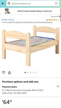 IKEA Duktig Wooden Doll Bed