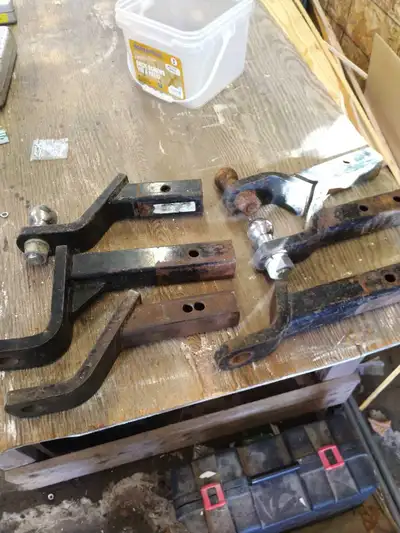 Hitch for 15.00 or the ones with a ball 20.00