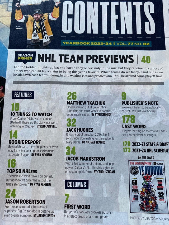 The Hockey News Yearbook 2023-24 in Magazines in Edmonton - Image 2