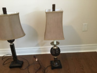 Set of table lamps. Or $10 each lamp.