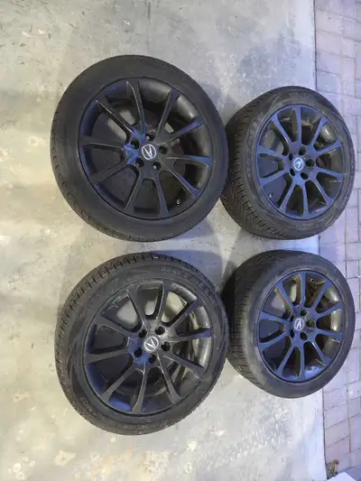 Set of 4 rims with all season tires in good condition. Roughly 60-80% thread left. Just don't have a...