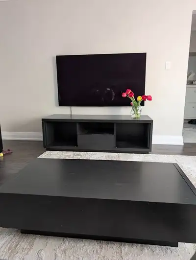 EQ3 TV Media Unit and Coffee Table, View more