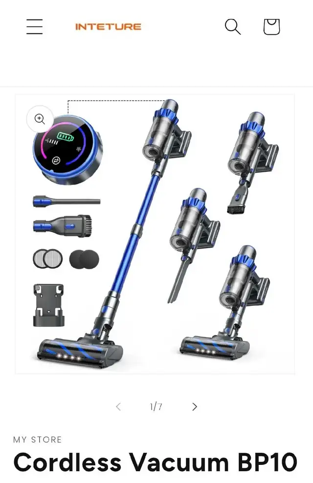 Inteture Cordless Vacuum BP10 in Vacuums in Markham / York Region - Image 5