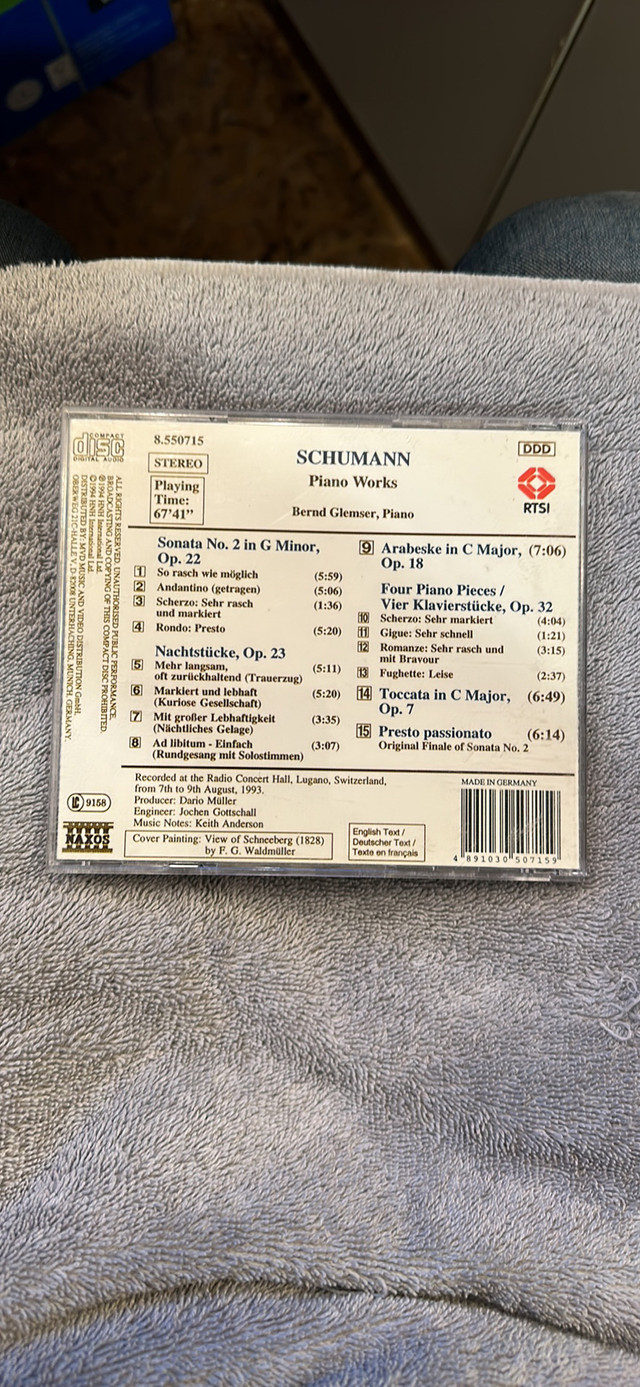 CD Schumann Piano Works in CDs, DVDs & Blu-ray in Ottawa - Image 2