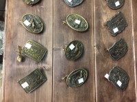 1976-2000 Hesson belt buckle collection for sale.