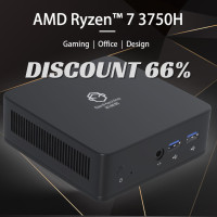 GenMachine New Mini PC AMD Ryzen 7 3750H CPU Windows 10/11 DDR4