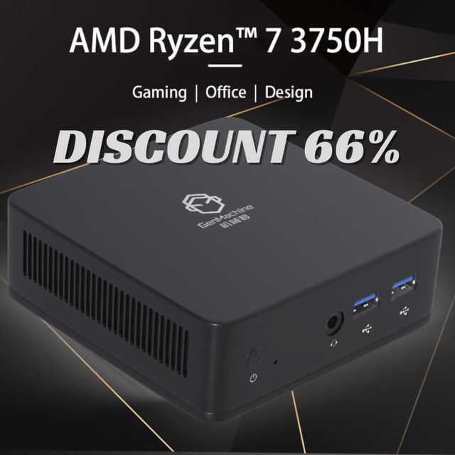 GenMachine New Mini PC AMD Ryzen 7 3750H CPU Windows 10/11 DDR4 in Desktop Computers in Hope / Kent - Image 2