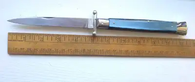 1960s 11" Swing guard Stiletto Pearlex scales Beauty!, View more
