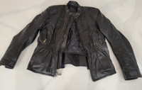 Women's Boutique of Leather Motorcycle Jacket XL - Black Leather