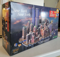 Original 1997 Wrebbit Puzz-3D New York 3D Puzzle 3141 PCS