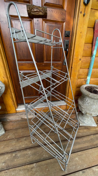 Vintage Metal Rack for Cases of Pop