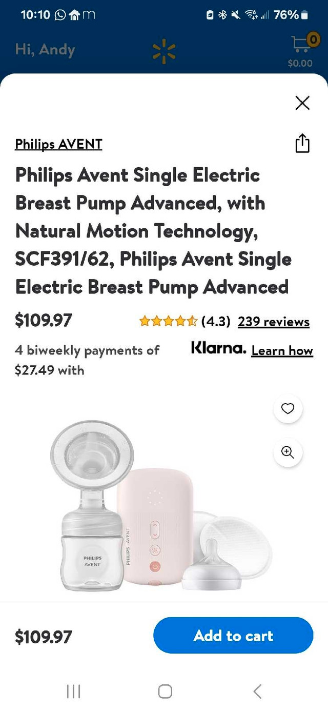 Philips Avent Single Electric Pump and Bottles in Feeding & High Chairs in Ottawa - Image 2