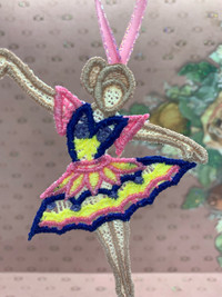 Ballerina lace ornaments hand made