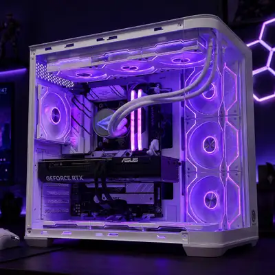 Ryzen 7 7800X3D RTX 5070 GAMING PC FULL WHITE, View more