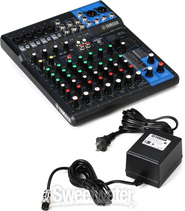 YAMAHA MIXER CONSOLE PLUS CONDENSER MICROPHONE LIKE NEW in Pro Audio & Recording Equipment in Markham / York Region - Image 2