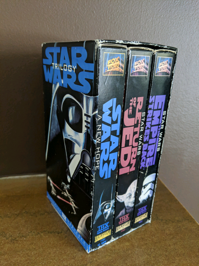 Star Wars Trilogy Box Set 1995 VHS Digitally Mastered THX Star Wars Empire Strikes Back Return of th...