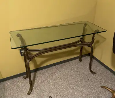 Both for only $150 !! The glass on one alone is worth 3 times as much !! Gorgeous High End Glass cof...