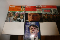 4 revues Paris Match 1968: R. Kennedy--10$ l'unité ou 30$ pour l