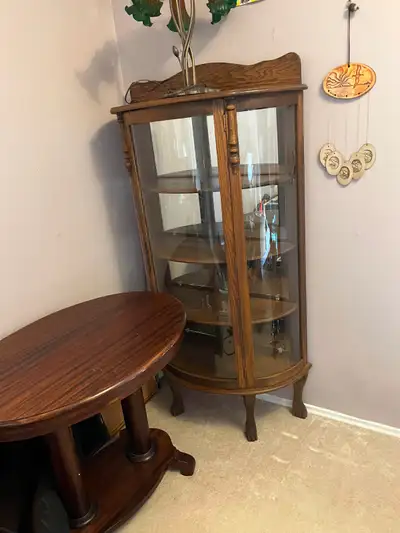 Curved Glass China Cabinet, View more