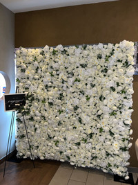White flower wall- rental 
