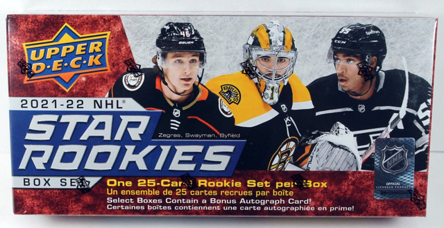 UPPER DECK ... 2021-22 NHL STAR ROOKIE SET ... CAUFIELD, SWAYMAN in Arts & Collectibles in City of Halifax