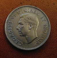 Canadian 1940 Canada Five 5 Cent Nickel World War Two Coin