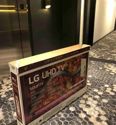 Like new - only used a few times. LG 50UP75 50-inch UHD TV. Real 4K resolution, Quad Core Processor,...