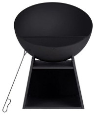 Home Trends 30" Black Steel Wood Burning Firepit Bowl