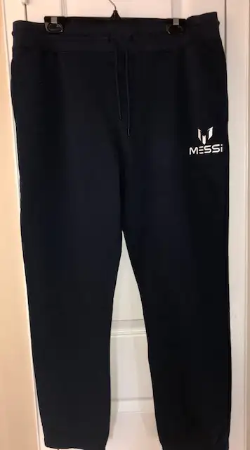 Brand new Mens Navy Track Pants with "Messi" collection logo in size XL Never worn - wrong size :( M...