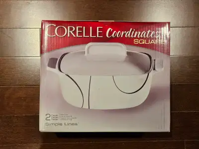 Corelle Coordinates Square - Simple Lines Covered Casserole, View more