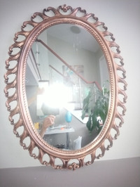Miroir bronze ovale style Vintage de 18 pouces x 24,5 pouces