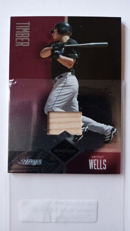 2004 LEAF LIMITED TIMBER #158 VERNON WELLS toronto blue jays /25 in Arts & Collectibles in St. Catharines - Image 2