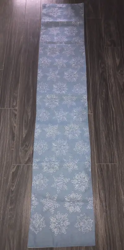 Blue Christmas Table Runner, View more