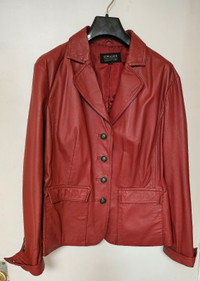 Size XXL, Red Leather Jacket