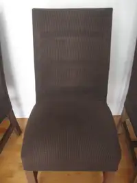 4 Housses de chaise en tissu